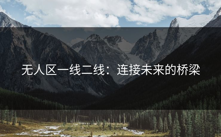 无人区一线二线：连接未来的桥梁